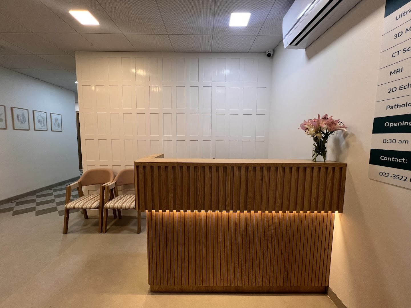 Welcoming reception area at AV Scan Diagnostics
